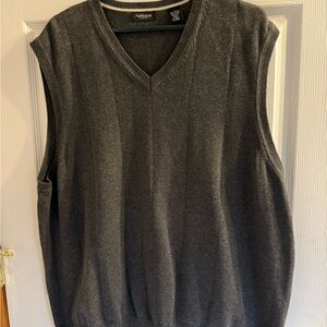Van Heusen Dark Gray V-Neck Sweater Vest